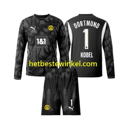 Borussia Dortmund Gregor Kobel 1 Voetbalshirts Doelman Kind Vierde 2024-25 - LS